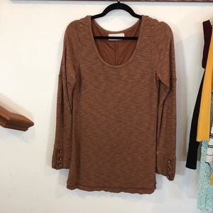 Light brown long sleeve tee